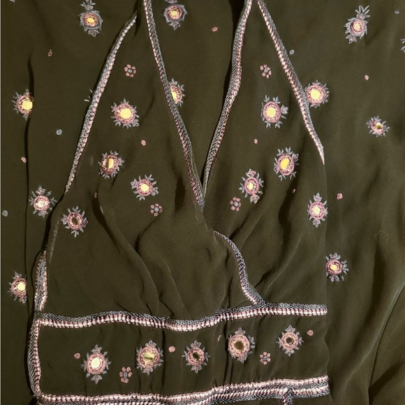 Temperley London Black and Purple Maxi Dress - Picture 4 of 5